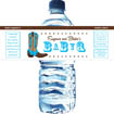 personalized western baby shower water bottle label
